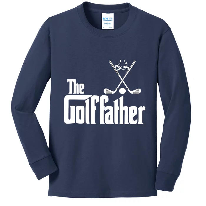 The Golf Father Gift For Dad Fathers Day Kids Long Sleeve Shirt