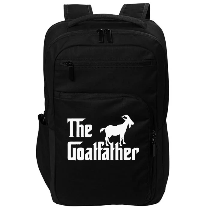 The Goatfather Funny Goat Father Lover Gift Impact Tech Backpack