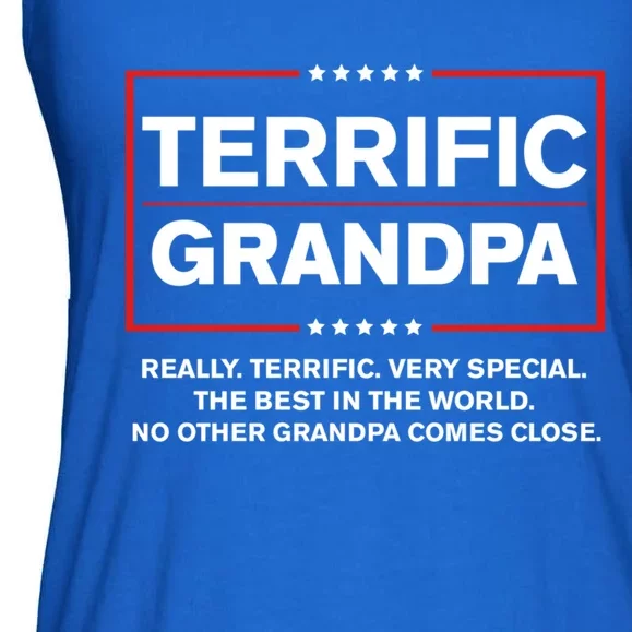 Terrific Grandpa Funny Donald Trump Campaign Style Cute Gift Ladies Essential Flowy Tank