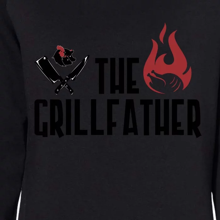 The Grillfather Funny Chef Womens California Wash Sweatshirt