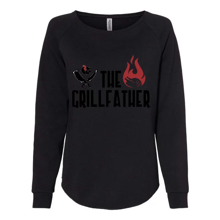 The Grillfather Funny Chef Womens California Wash Sweatshirt