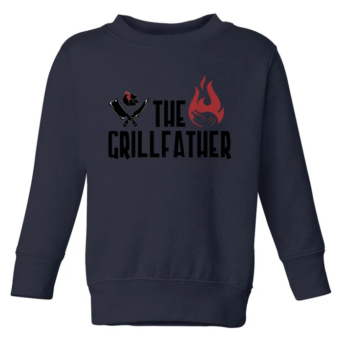 The Grillfather Funny Chef Toddler Sweatshirt