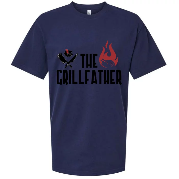 The Grillfather Funny Chef Sueded Cloud Jersey T-Shirt