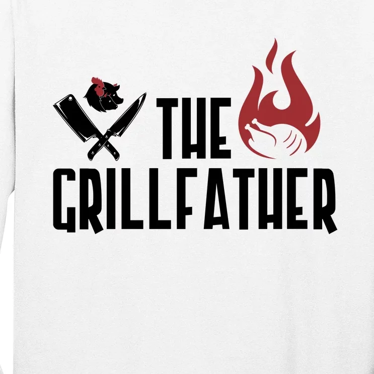 The Grillfather Funny Chef Long Sleeve Shirt