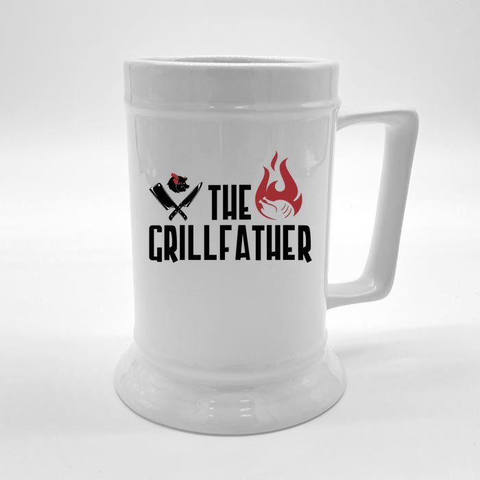 The Grillfather Funny Chef Front & Back Beer Stein