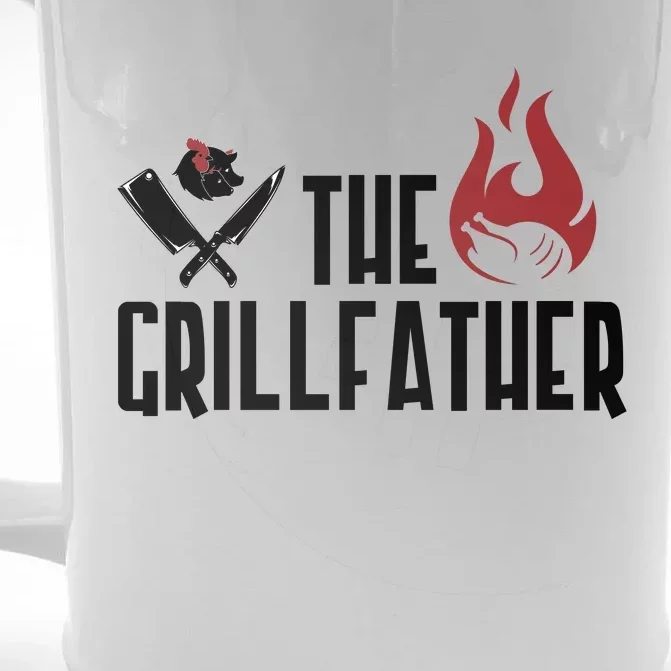 The Grillfather Funny Chef Front & Back Beer Stein