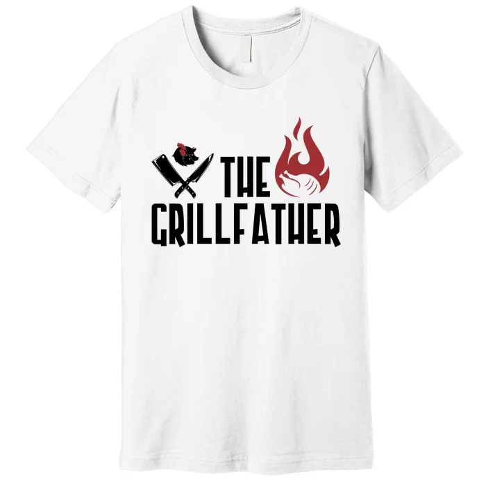 The Grillfather Funny Chef Premium T-Shirt