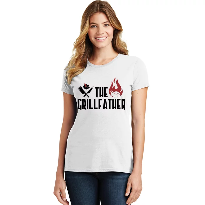 The Grillfather Funny Chef Women's T-Shirt