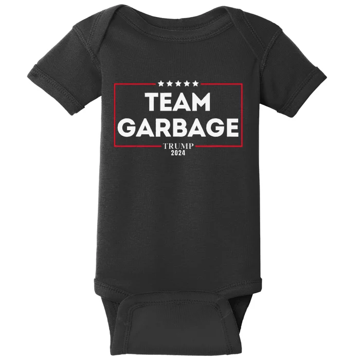 Team Garbage For Trump 2024 Gift Baby Bodysuit