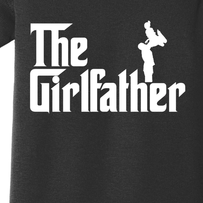 The Girl Father Gift Funny Dad Of Girl Best Fathers Day Baby Bodysuit