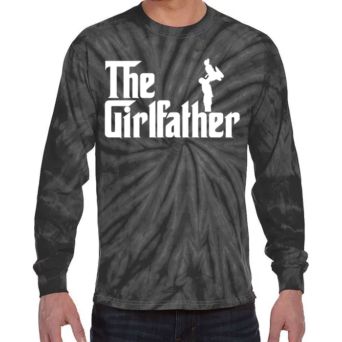 The Girl Father Gift Funny Dad Of Girl Best Fathers Day Tie-Dye Long Sleeve Shirt