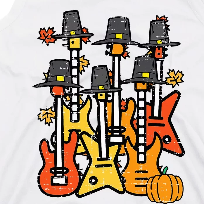 Thanksgiving Guitars Fall Rock Music Riocker Tank Top