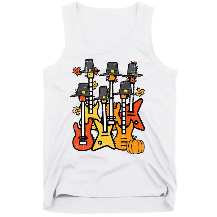 Thanksgiving Guitars Fall Rock Music Riocker Tank Top