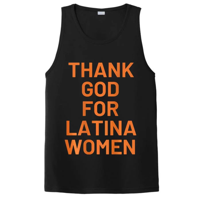 Thank God For Latina Women Performance Tank