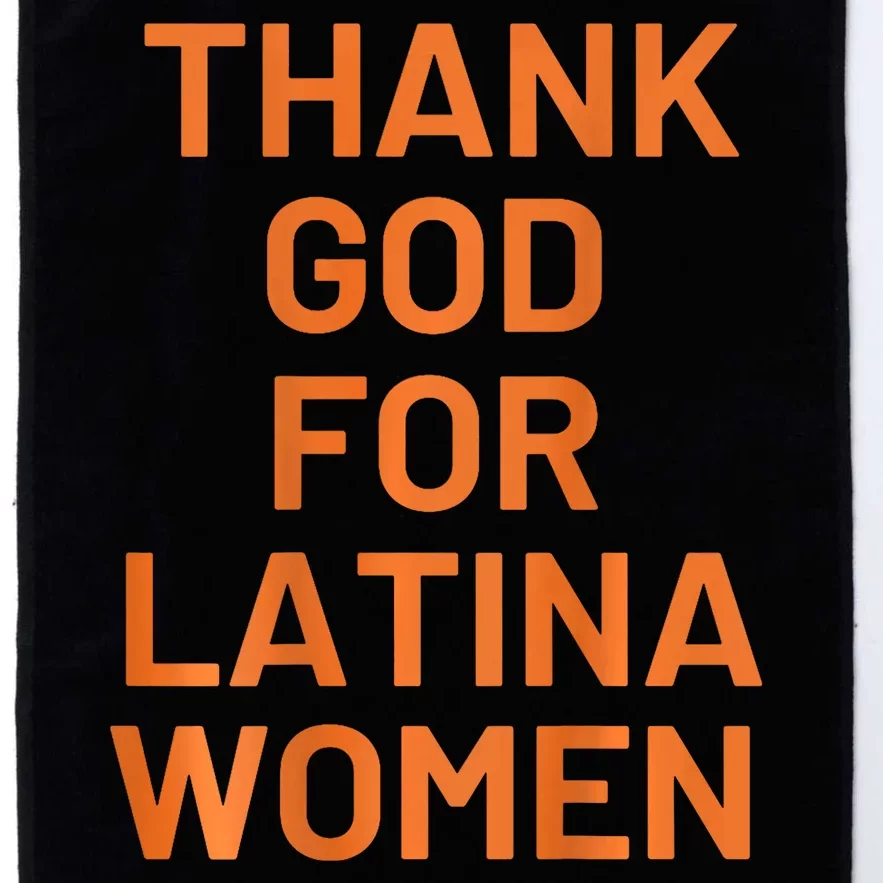 Thank God For Latina Women Platinum Collection Golf Towel