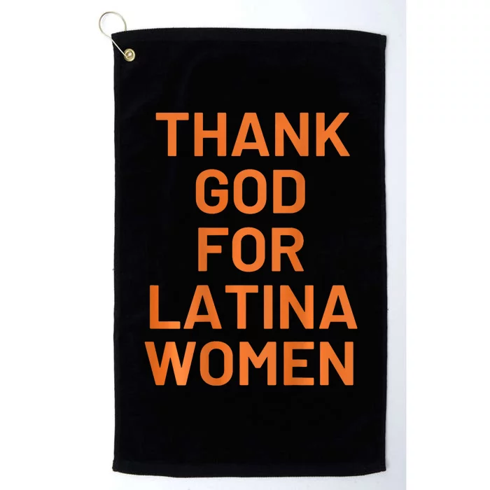 Thank God For Latina Women Platinum Collection Golf Towel