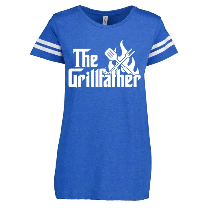 The Grillfather Fire Spatula Meat Fork Retro Movie Parody Gift Enza Ladies Jersey Football T-Shirt