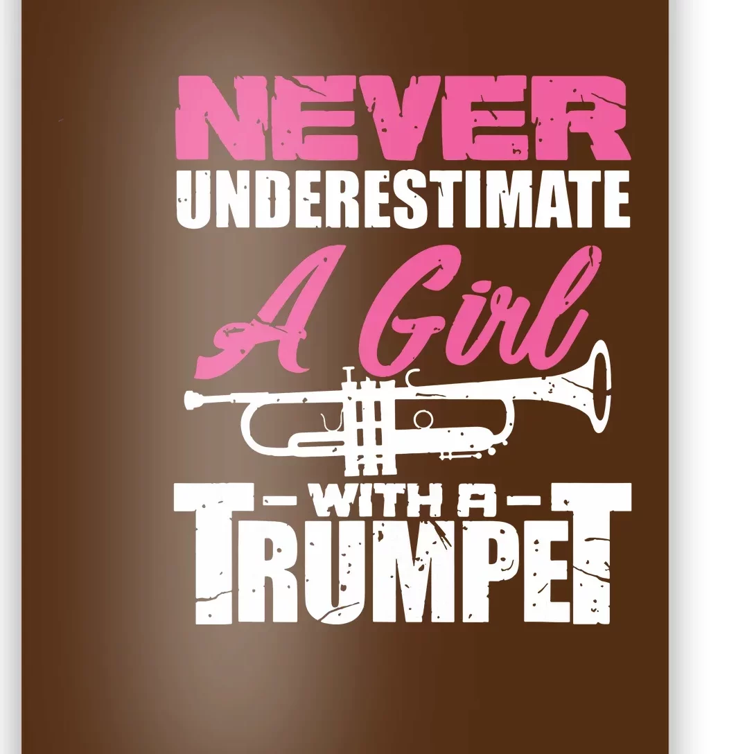 Trumpet Girl Funny Trumpet Player Marching Band Poster