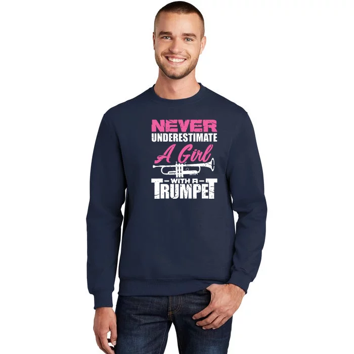 Trumpet Girl Funny Trumpet Player Marching Band Sweatshirt