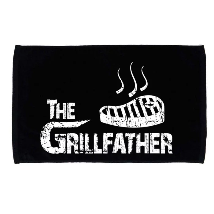 The Grillfather Funny Barbeque Grilling Meaningful Gift Microfiber Hand Towel