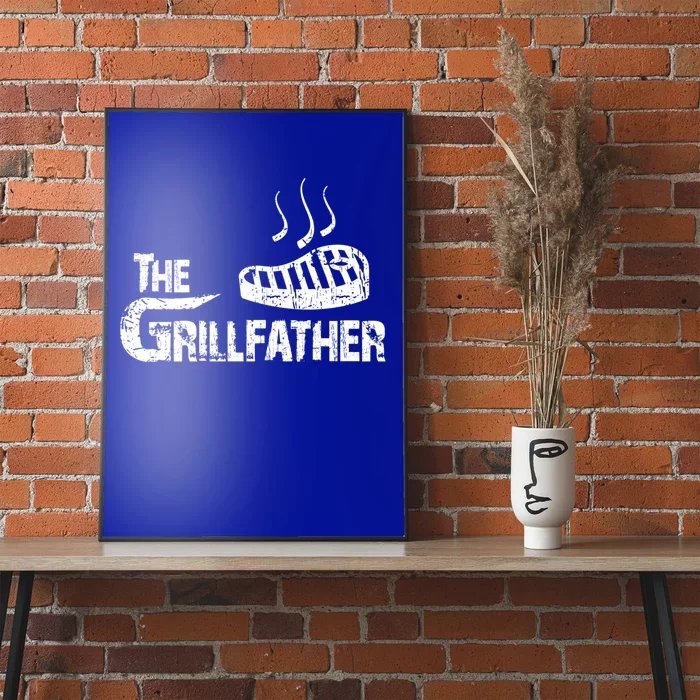 The Grillfather Funny Barbeque Grilling Meaningful Gift Poster