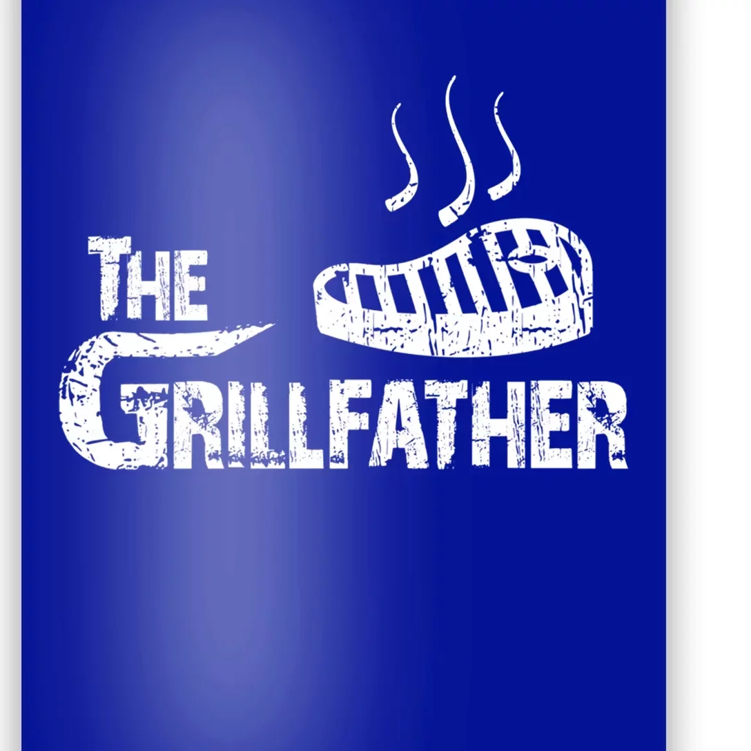 The Grillfather Funny Barbeque Grilling Meaningful Gift Poster