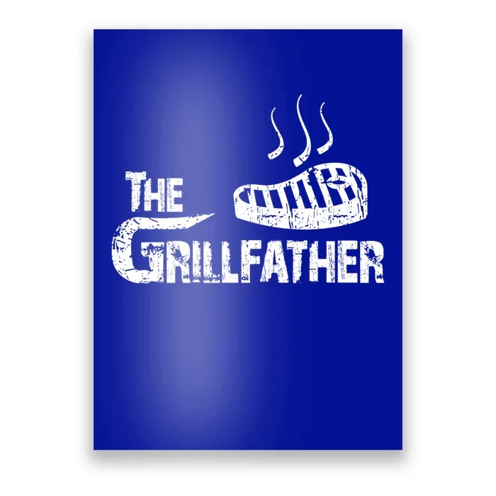 The Grillfather Funny Barbeque Grilling Meaningful Gift Poster