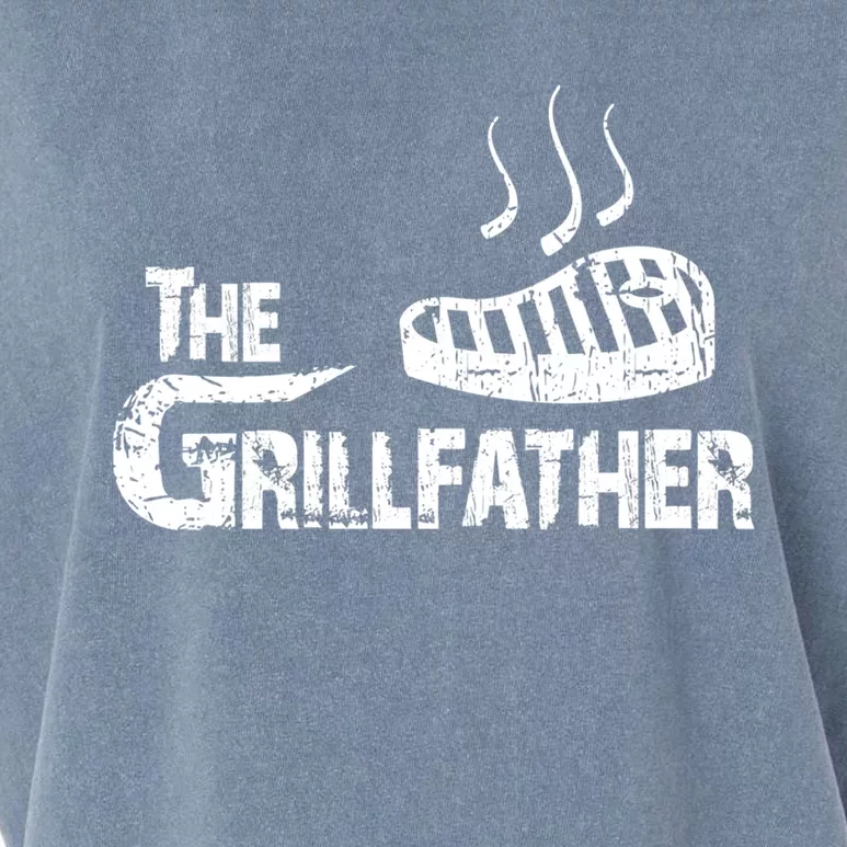 The Grillfather Funny Barbeque Grilling Meaningful Gift Garment-Dyed Women's Muscle Tee