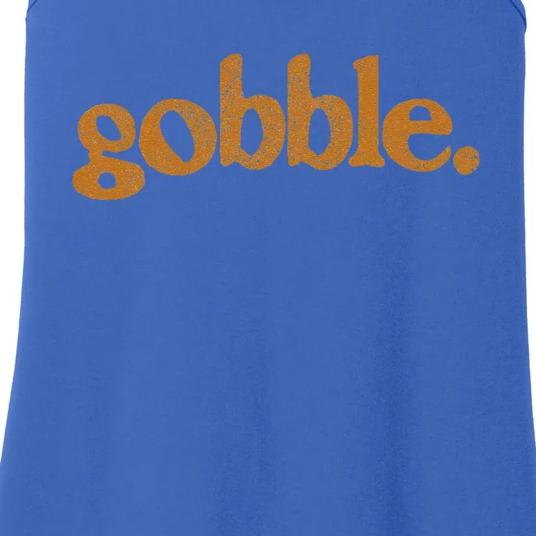 Thanksgiving Gobble Funny Turkey Day Ladies Essential Tank