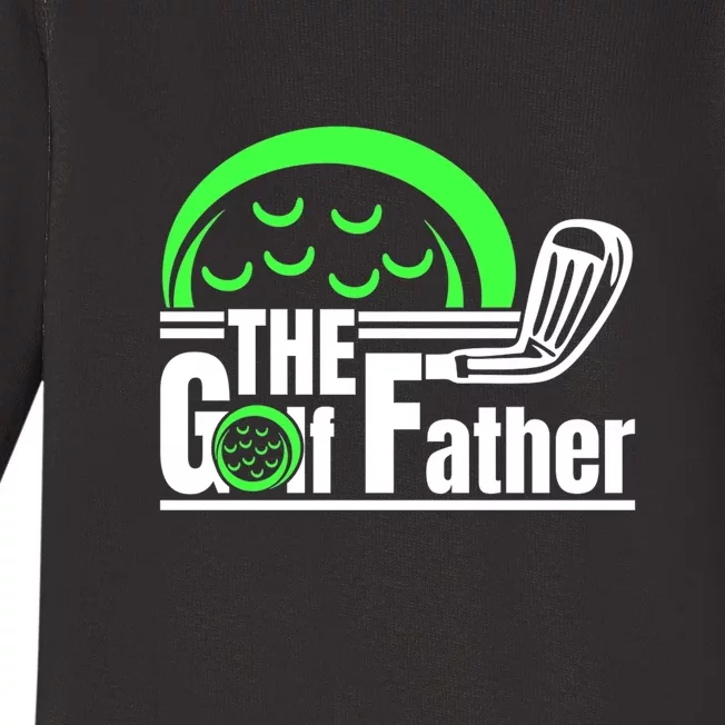 The Golf Father Retro Father's Day Gift For Dad Baby Long Sleeve Bodysuit