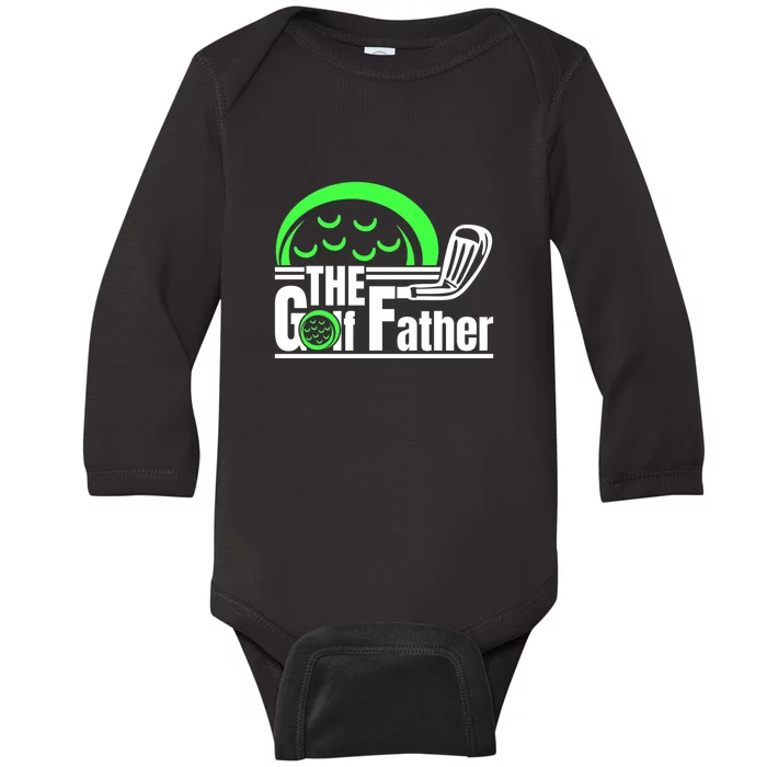 The Golf Father Retro Father's Day Gift For Dad Baby Long Sleeve Bodysuit