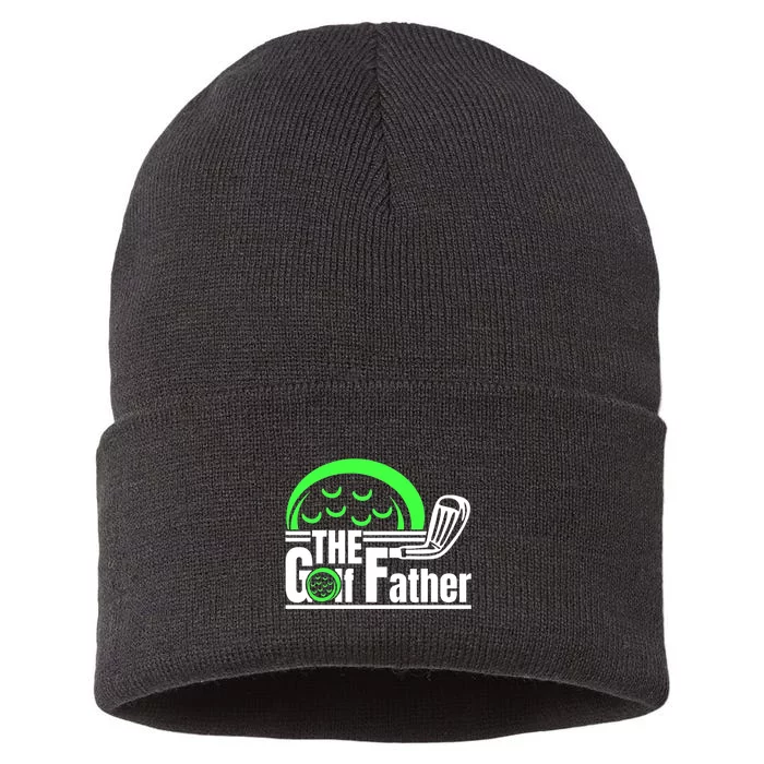 The Golf Father Retro Father's Day Gift For Dad Sustainable Knit Beanie