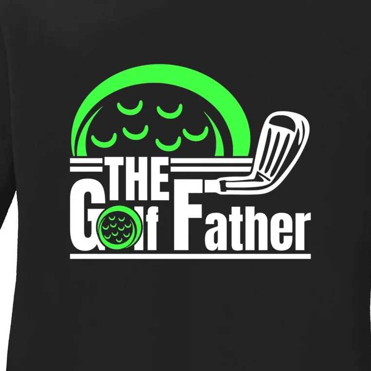 The Golf Father Retro Father's Day Gift For Dad Ladies Long Sleeve Shirt