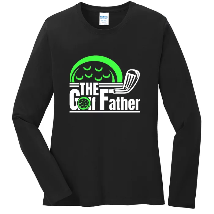 The Golf Father Retro Father's Day Gift For Dad Ladies Long Sleeve Shirt