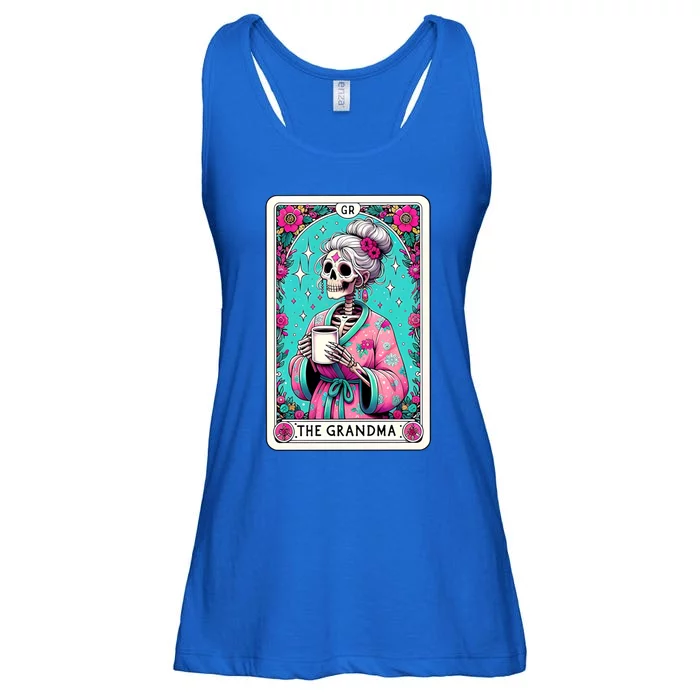 The Grandma Funny Tarot Card Skeleton Mothers Day Gift Ladies Essential Flowy Tank