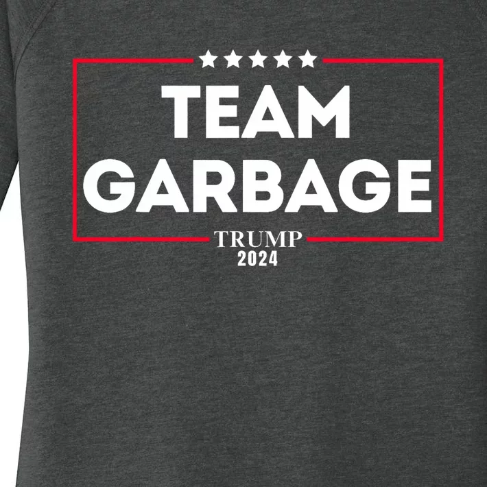 Team Garbage For Trump 2024 Women's Perfect Tri Tunic Long Sleeve Shirt