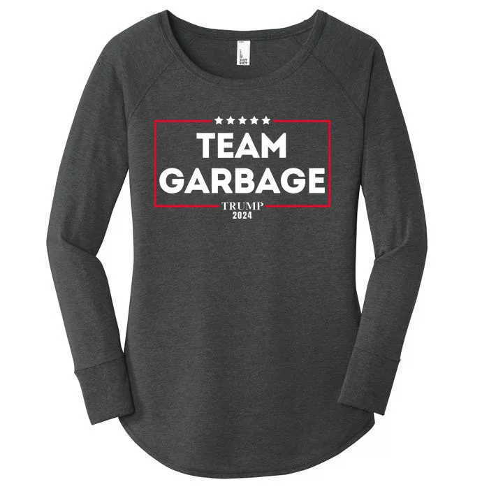 Team Garbage For Trump 2024 Women's Perfect Tri Tunic Long Sleeve Shirt