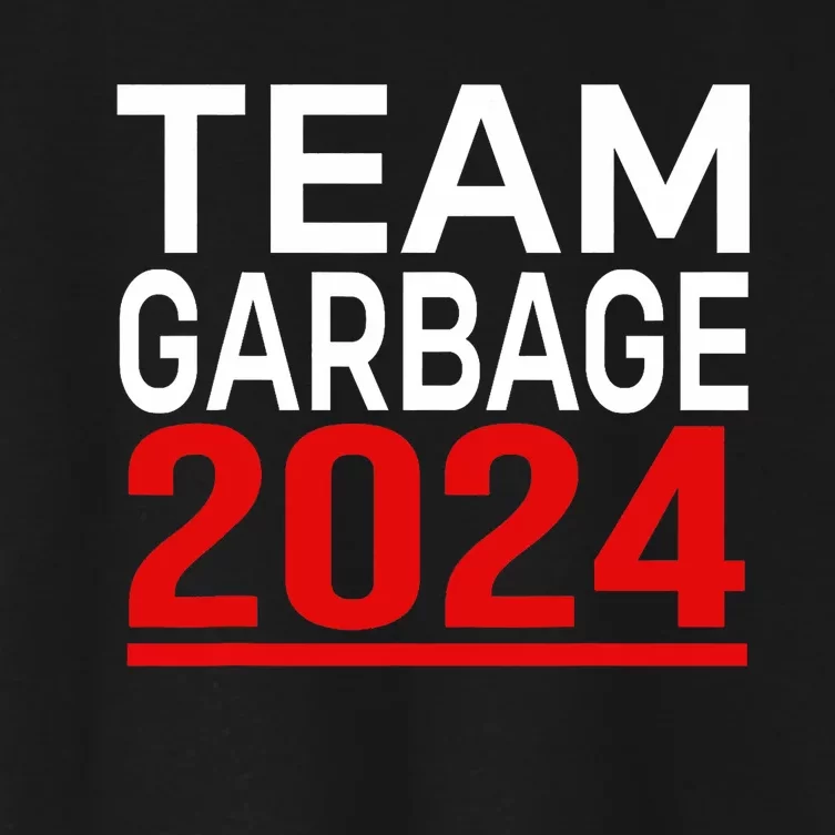 Team Garbage For Trump 2024 Women's Crop Top Tee