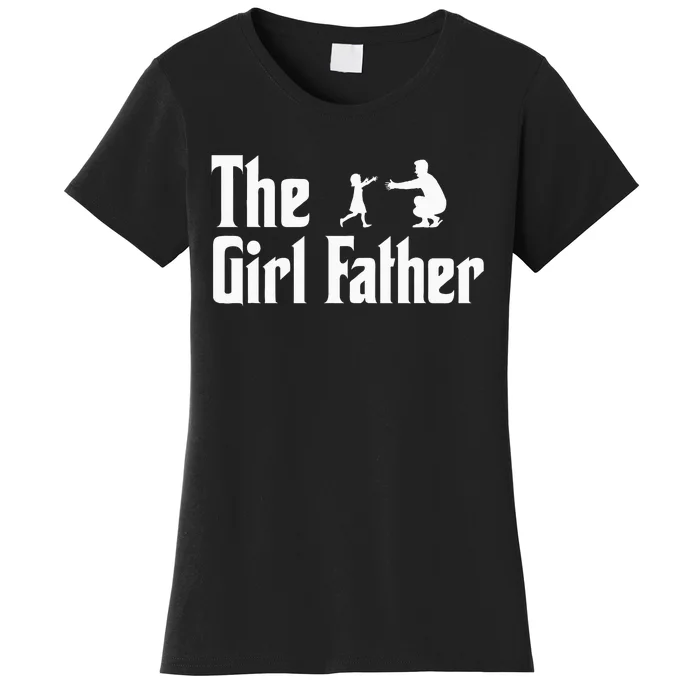 The Girl Father Vintage Fathers Day Dad Daddy Grandpa Women's T-Shirt