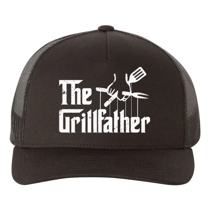 The Grillfather Funny Retro Barbecue Lover BBQ & Grilling Yupoong Adult 5-Panel Trucker Hat