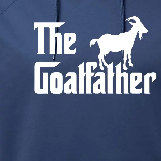 The Goatfather Funny Goat Father Lover Gift Performance Fleece Hoodie