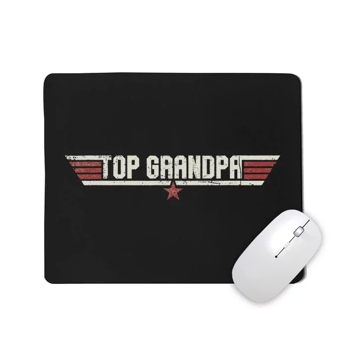 Top Grandpa Funny Vintage 80s 80's Grandfather Father's Day Mousepad