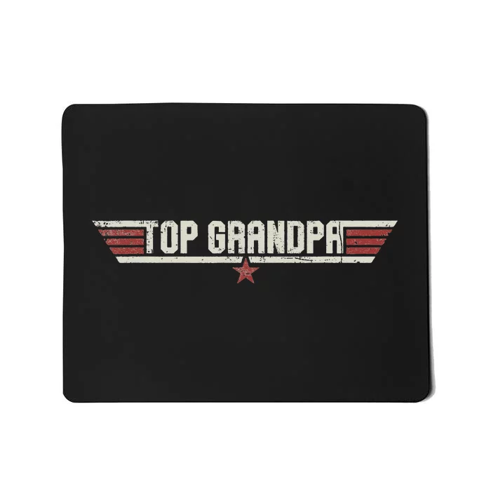 Top Grandpa Funny Vintage 80s 80's Grandfather Father's Day Mousepad