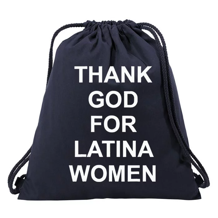 Thank God For Latina Drawstring Bag