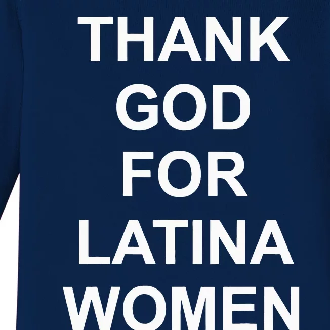 Thank God For Latina Baby Long Sleeve Bodysuit