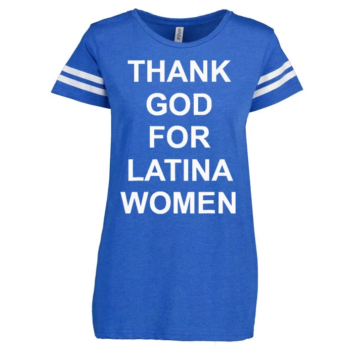 Thank God For Latina Enza Ladies Jersey Football T-Shirt