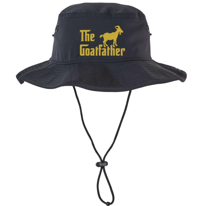 The Goatfather Funny Goat Father Goat Farmer Goat Lover Legacy Cool Fit Booney Bucket Hat