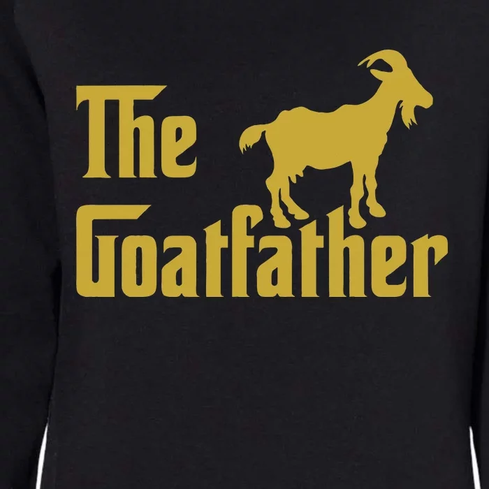 The Goatfather Funny Goat Father Goat Farmer Goat Lover Womens California Wash Sweatshirt