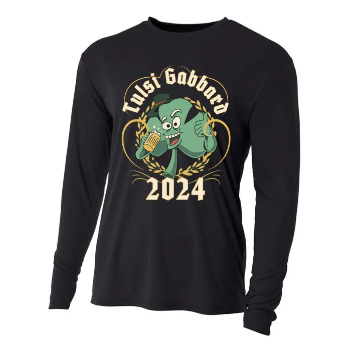 Tulsi Gabbard For President 2024 St Patrick's Day Cooling Performance Long Sleeve Crew