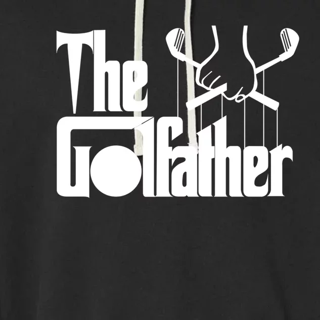 The Golf Father Funny Golfing Garment-Dyed Fleece Hoodie